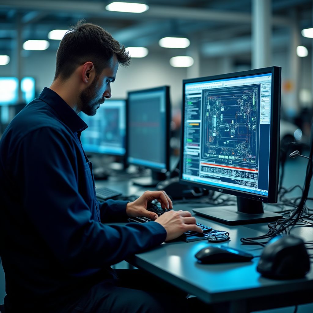 Área de diagnóstico computarizado